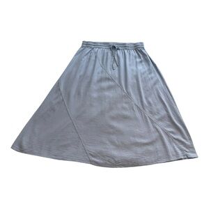 Linen Blend Pull On Draw String Casual Skirt - DKNY  - Size XL